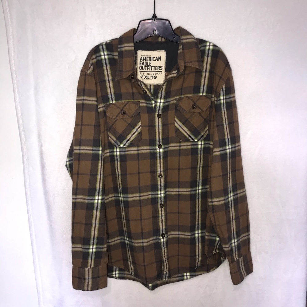 AE flannel shirt button down